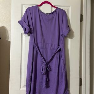 Lavender dress with POCKETS!